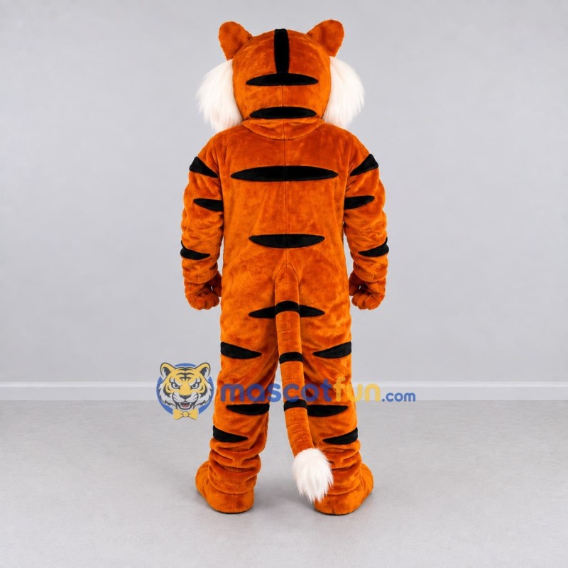 Custom Orange Black and White Tiger Mascot Costume Adult Full Body Suit for Wildlife Events Custom Orange Black and White Tiger Mascot Costume Adult Full Body Suit for Wildlife Events