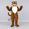 Custom Brown Black and White Tiger Mascot Costume Adult Full Body Suit for Wildlife Events Custom Brown Black and White Tiger Mascot Costume Adult Full Body Suit for Wildlife Events
