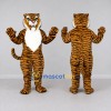 Custom Brown Black and White Tiger Mascot Costume Adult Full Body Suit for Wildlife Events Custom Brown Black and White Tiger Mascot Costume Adult Full Body Suit for Wildlife Events