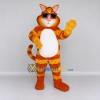 Custom Orange Yellow and White Tabby Cat with Sunglasses Mascot Costume Adult Full Body Suit for Summer Events Custom Orange Yellow and White Tabby Cat with Sunglasses Mascot Costume Adult Full Body Suit for Summer Events