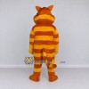 Custom Orange Yellow and White Tabby Cat with Sunglasses Mascot Costume Adult Full Body Suit for Summer Events Custom Orange Yellow and White Tabby Cat with Sunglasses Mascot Costume Adult Full Body Suit for Summer Events