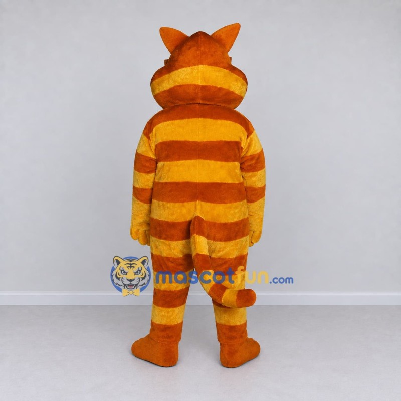 Custom Orange Yellow and White Tabby Cat with Sunglasses Mascot Costume Adult Full Body Suit for Summer Events Custom Orange Yellow and White Tabby Cat with Sunglasses Mascot Costume Adult Full Body Suit for Summer Events
