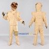 Custom Beige Mummy Mascot Costume Adult Full Body Suit for Halloween Events Custom Beige Mummy Mascot Costume Adult Full Body Suit for Halloween Events