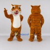 Custom Brown Black and White Tiger Mascot Costume Adult Full Body Suit for Wildlife Events Custom Brown Black and White Tiger Mascot Costume Adult Full Body Suit for Wildlife Events