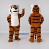Custom Brown Black and White Tiger Mascot Costume Adult Full Body Suit for Wildlife Events Custom Brown Black and White Tiger Mascot Costume Adult Full Body Suit for Wildlife Events