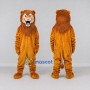 Custom Golden Brown Lion Mascot Costume Adult Full Body Suit for Wildlife Events