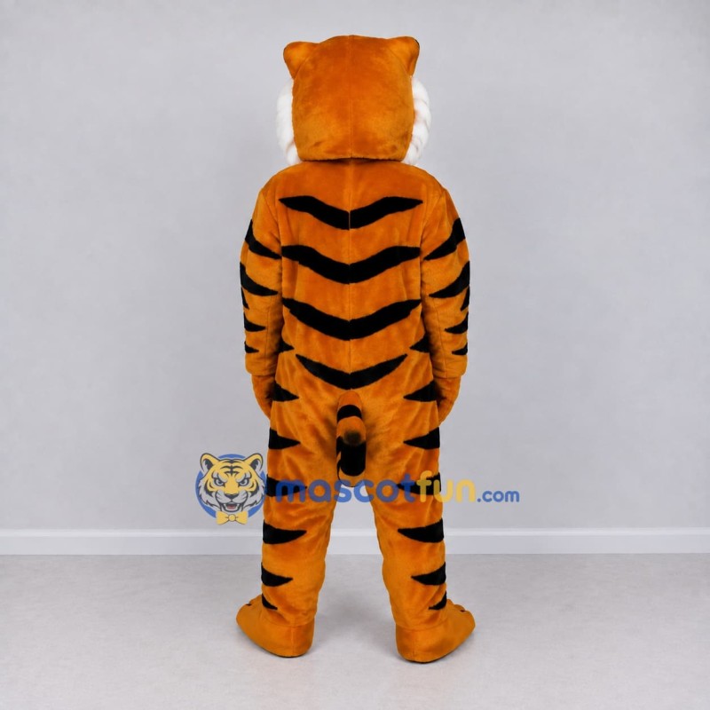 Custom Orange Black and White Tiger Mascot Costume Adult Full Body Suit for Wildlife Events Custom Orange Black and White Tiger Mascot Costume Adult Full Body Suit for Wildlife Events