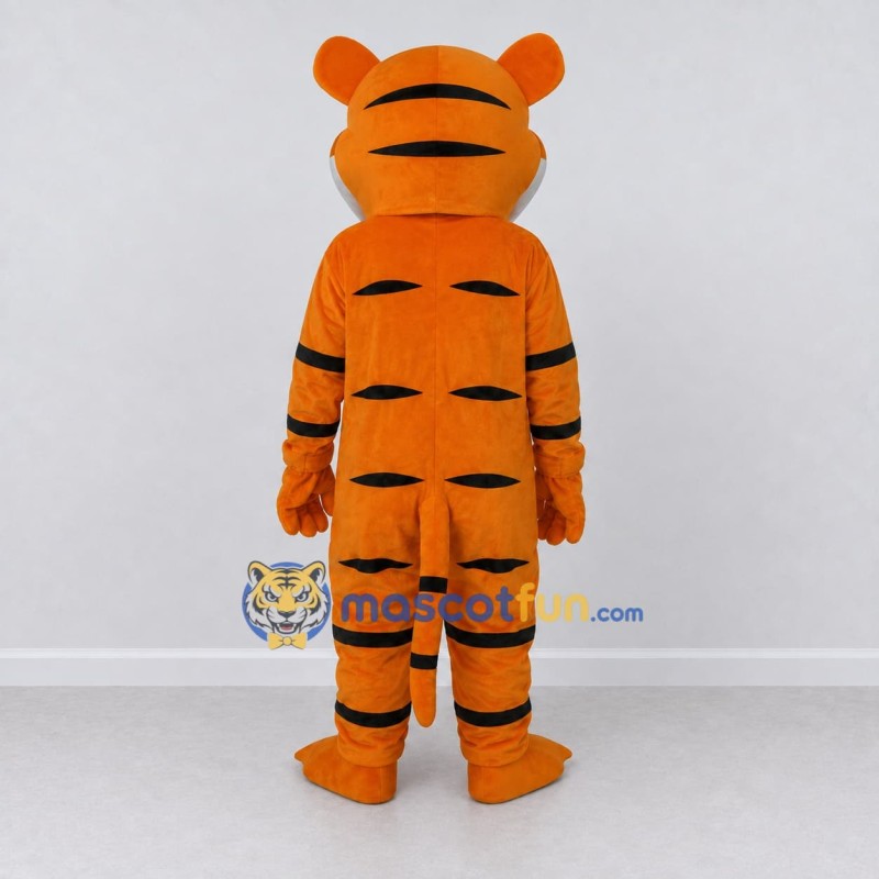 Custom Orange Black and White Tiger Mascot Costume Adult Full Body Suit for Wildlife Events Custom Orange Black and White Tiger Mascot Costume Adult Full Body Suit for Wildlife Events