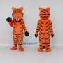 Custom Orange and Black Tiger Mascot Costume Adult Full Body Suit for Wildlife Events