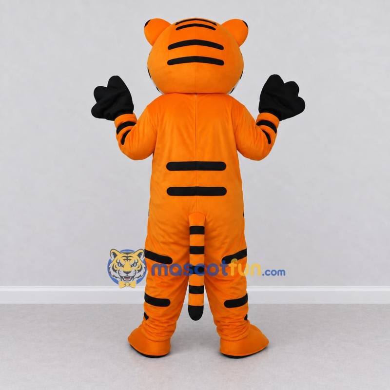 Custom Orange Black and White Tiger Mascot Costume Adult Full Body Suit for Wildlife Events Custom Orange Black and White Tiger Mascot Costume Adult Full Body Suit for Wildlife Events