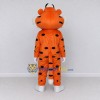 Custom Orange and Blue Spotted Cat with Bandana Mascot Costume Adult Full Body Suit for Wildlife Events Custom Orange and Blue Spotted Cat with Bandana Mascot Costume Adult Full Body Suit for Wildlife Events
