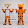 Custom Orange Black and White Tiger Mascot Costume Adult Full Body Suit for Wildlife Events Custom Orange Black and White Tiger Mascot Costume Adult Full Body Suit for Wildlife Events