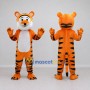Custom Orange Black and White Tiger Mascot Costume Adult Full Body Suit for Wildlife Events