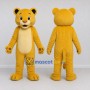 Custom Yellow and Cream Big Cat Cub Mascot Costume Adult Full Body Suit for Wildlife Events