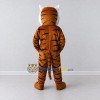 Custom Brown Black and White Roaring Tiger Mascot Costume Adult Full Body Suit for Wildlife Events Custom Brown Black and White Roaring Tiger Mascot Costume Adult Full Body Suit for Wildlife Events