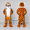 Custom Orange Black and White Roaring Tiger Mascot Costume Adult Full Body Suit for Wildlife Events Custom Orange Black and White Roaring Tiger Mascot Costume Adult Full Body Suit for Wildlife Events