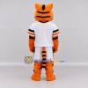Custom Orange Black and White Tiger in Sportswear Mascot Costume Adult Full Body Suit for Sports Events Custom Orange Black and White Tiger in Sportswear Mascot Costume Adult Full Body Suit for Sports Events