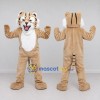 Custom Tan Black and White Tiger Mascot Costume Adult Full Body Suit for Wildlife Events Custom Tan Black and White Tiger Mascot Costume Adult Full Body Suit for Wildlife Events