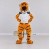 Custom Yellow Black and White Tiger in T-Shirt Mascot Costume Adult Full Body Suit for Sports Events Custom Yellow Black and White Tiger in T-Shirt Mascot Costume Adult Full Body Suit for Sports Events