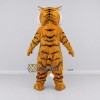 Custom Golden Brown Black and White Tiger Mascot Costume Adult Full Body Suit for Wildlife Events Custom Golden Brown Black and White Tiger Mascot Costume Adult Full Body Suit for Wildlife Events