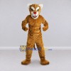 Custom Brown and Cream Muscular Big Cat Mascot Costume Adult Full Body Suit for Sports Events Custom Brown and Cream Muscular Big Cat Mascot Costume Adult Full Body Suit for Sports Events