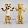 Custom Tan and White Big Cat Mascot Costume Adult Full Body Suit for Wildlife Events Custom Tan and White Big Cat Mascot Costume Adult Full Body Suit for Wildlife Events