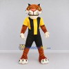 Custom Orange Yellow and Black Tiger in Sportswear Mascot Costume Adult Full Body Suit for Sports Events Custom Orange Yellow and Black Tiger in Sportswear Mascot Costume Adult Full Body Suit for Sports Events