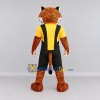 Custom Orange Yellow and Black Tiger in Sportswear Mascot Costume Adult Full Body Suit for Sports Events Custom Orange Yellow and Black Tiger in Sportswear Mascot Costume Adult Full Body Suit for Sports Events