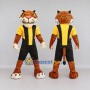 Custom Orange Yellow and Black Tiger in Sportswear Mascot Costume Adult Full Body Suit for Sports Events