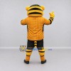 Custom Yellow Orange and Black Tiger in Sportswear Mascot Costume Adult Full Body Suit for Sports Events Custom Yellow Orange and Black Tiger in Sportswear Mascot Costume Adult Full Body Suit for Sports Events