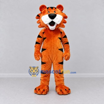 Custom Orange Black and White Tiger Mascot Costume Adult Full Body Suit for Wildlife Events Custom Orange Black and White Tiger Mascot Costume Adult Full Body Suit for Wildlife Events