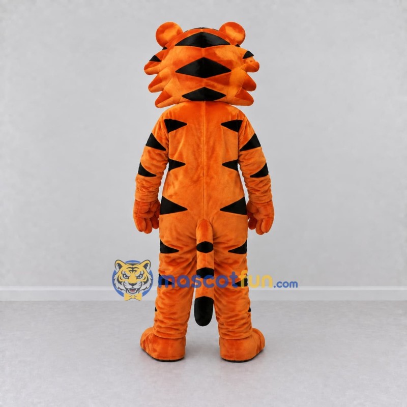 Custom Orange Black and White Tiger Mascot Costume Adult Full Body Suit for Wildlife Events Custom Orange Black and White Tiger Mascot Costume Adult Full Body Suit for Wildlife Events