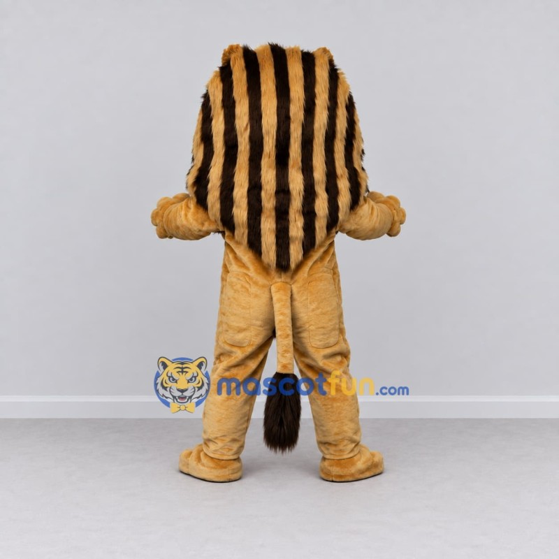 Custom Tan and Black Lion Mascot Costume Adult Full Body Suit for Wildlife Events