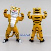 Custom Yellow Black and White Muscular Tiger Mascot Costume Adult Full Body Suit for Sports Events Custom Yellow Black and White Muscular Tiger Mascot Costume Adult Full Body Suit for Sports Events