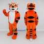 Custom Orange Black and White Tiger Mascot Costume Adult Full Body Suit for Wildlife Events