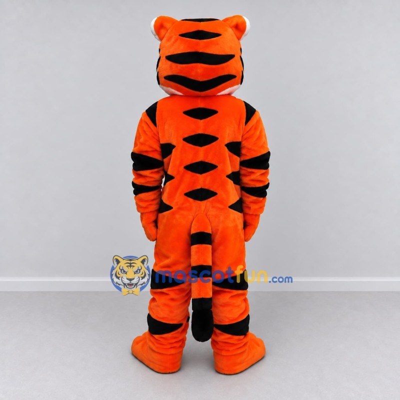 Custom Orange Black and White Tiger Mascot Costume Adult Full Body Suit for Wildlife Events Custom Orange Black and White Tiger Mascot Costume Adult Full Body Suit for Wildlife Events