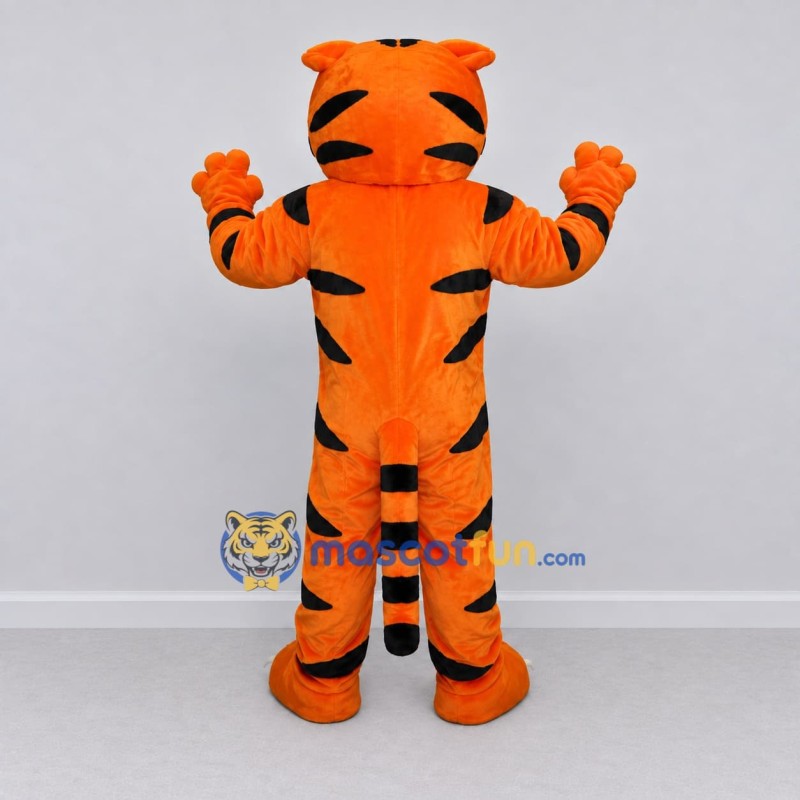 Custom Orange Black and White Tiger Mascot Costume Adult Full Body Suit for Wildlife Events Custom Orange Black and White Tiger Mascot Costume Adult Full Body Suit for Wildlife Events