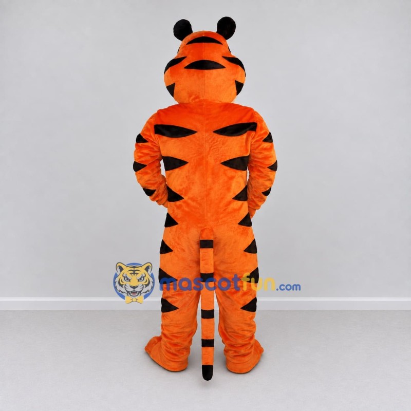 Custom Orange Black and White Tiger Mascot Costume Adult Full Body Suit for Wildlife Events Custom Orange Black and White Tiger Mascot Costume Adult Full Body Suit for Wildlife Events