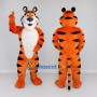 Custom Orange Black and White Tiger Mascot Costume Adult Full Body Suit for Wildlife Events
