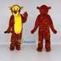 Custom Orange Black and Yellow Tiger Mascot Costume Adult Full Body Suit for Wildlife Events