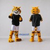Custom Yellow Black and White Tiger in Sportswear Mascot Costume Adult Full Body Suit for Sports Events Custom Yellow Black and White Tiger in Sportswear Mascot Costume Adult Full Body Suit for Sports Events