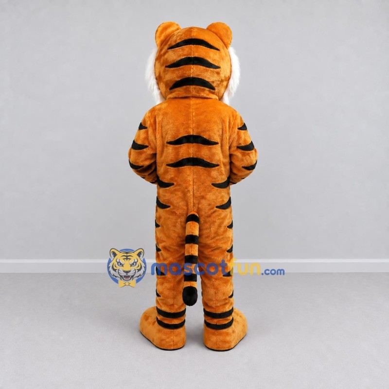 Custom Orange Black and White Tiger Mascot Costume Adult Full Body Suit for Wildlife Events Custom Orange Black and White Tiger Mascot Costume Adult Full Body Suit for Wildlife Events