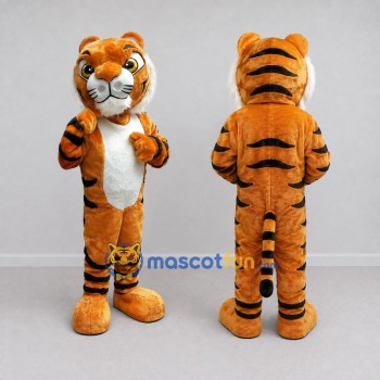 Custom Orange Black and White Tiger Mascot Costume Adult Full Body Suit for Wildlife Events