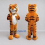 Custom Orange Black and White Tiger Mascot Costume Adult Full Body Suit for Wildlife Events
