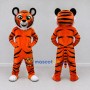 Custom Orange Black and White Tiger Mascot Costume Adult Full Body Suit for Wildlife Events