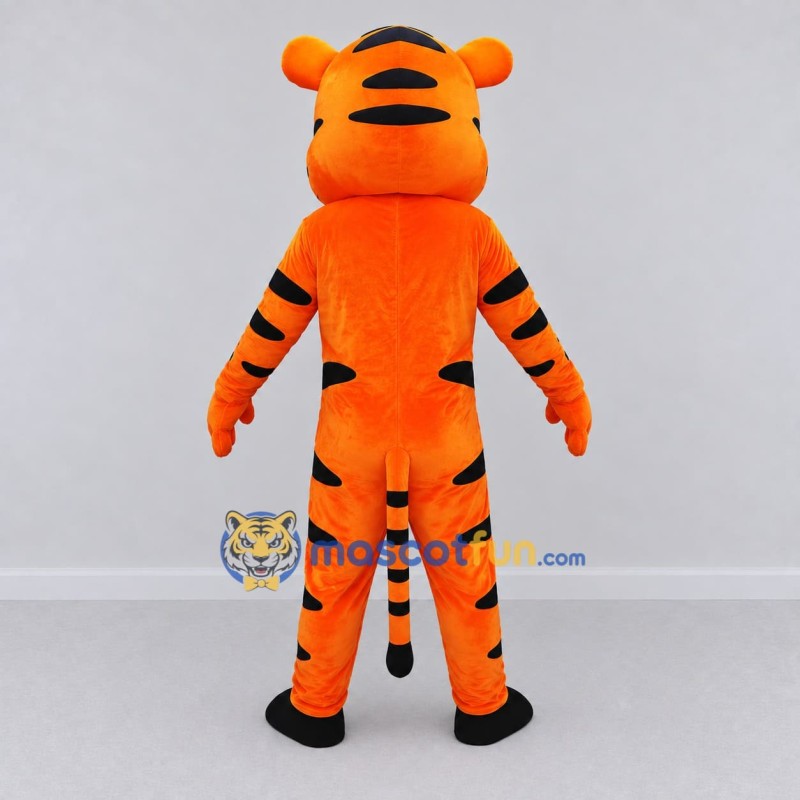 Custom Orange Black and White Tiger Mascot Costume Adult Full Body Suit for Wildlife Events Custom Orange Black and White Tiger Mascot Costume Adult Full Body Suit for Wildlife Events