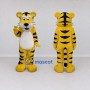 Custom Yellow Black and White Tiger Mascot Costume Adult Full Body Suit for Wildlife Events