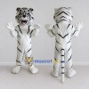 Custom White and Black White Tiger Mascot Costume Adult Full Body Suit for Wildlife Events