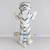 Custom White and Black White Tiger Mascot Costume Adult Full Body Suit for Wildlife Events