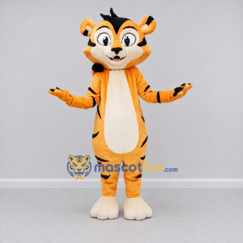 Custom Yellow Black and Cream Tiger Mascot Costume Adult Full Body Suit for Children's Parties Custom Yellow Black and Cream Tiger Mascot Costume Adult Full Body Suit for Children's Parties